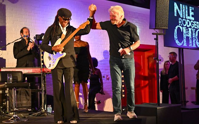 Richard Branson and Nile Rodgers